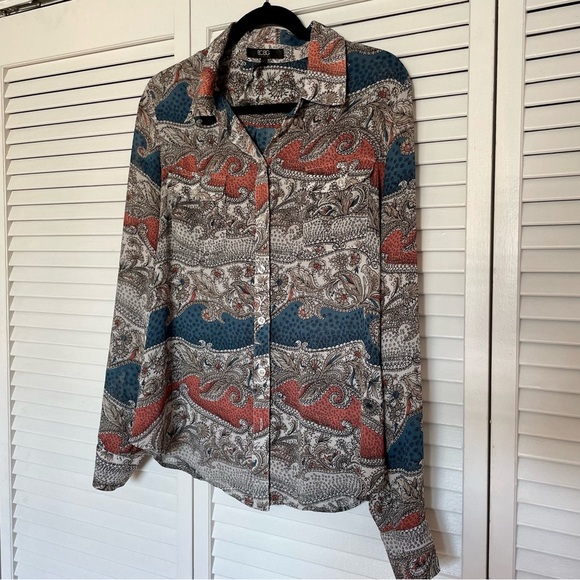 BCBG Sheer Blouse - Picture 3 of 6